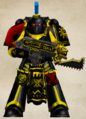 An afflicted Blood Jaguars Sergeant assigned to the ranks of the 'Black Jaguars' (Death Company).