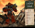 The main menu for the original Dawn of War.