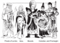 Priests of Lendor, Istus, Boccob, Celestian, and Fharlaghn