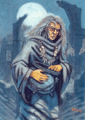 The original artwork for the Bhuer in AD&D... yeah, apparently, this is the face of voracious winter incarnate.