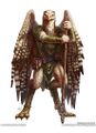 Despite all previous lore clearly stating that Aarakocras have hands on the ends of their wings, the 5e artist decided to draw them with a separate pair of human arms.