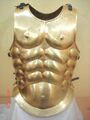 A male category 2 muscle cuirass. It has largely the same problems as female category two. They even went to the trouble of hammering out nipples and a navel.