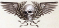 The Imperialis insignia carved on the torso of the Space Marines power armor features a winged skull representing the sacrifice and ascension of the God Emperor and the triumph of mankind.