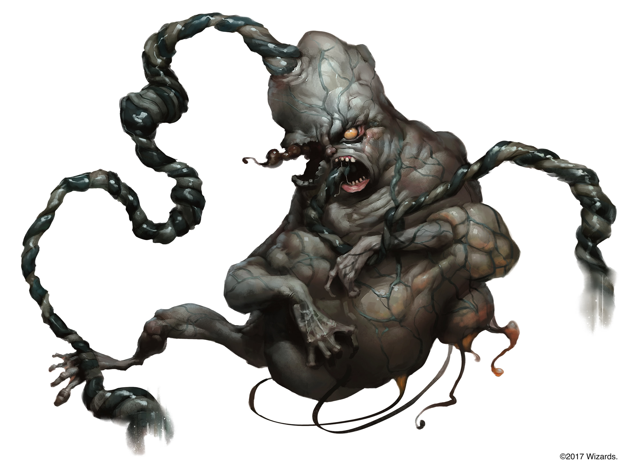 The undead baby-fetus in all its disgusting glory.