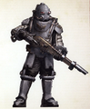 905th Solar Auxilia Cohort, the 'Ash Scorpions', Yes that is their standard equipment.