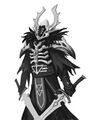 A fan's interpretation of what an Altansar Warlock should look like. No wonder, since one very well known Phoenix Lord that comes from Altansar has a lot of skulls incorporated into his armor.