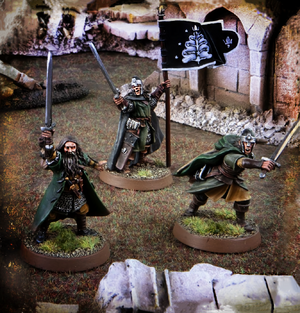 Arathorn, Halbarad and a Standard-bearer.png