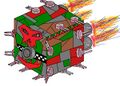 A viable Ork space ship design. Actually, space doesn't have air resistance, so that would work fine for anybody *THUMP* WHO LET DE TALKY HUMIE GIT IN 'ERE?!