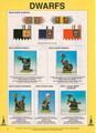 An advertisement for Citadel miniatures from the time, showing the models suggested for the campaign. Some were made intended for the campaign, some preexisting generics. The former have since become fairly rare and valuable.