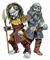 The derro contrasted against its kinsfolk, the duergar. Can you pick which is which?