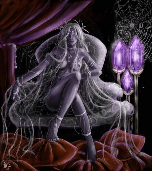 File:Drow Queen Valsharess Fanart.jpg