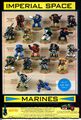 The original ad for the wave of Rogue Trader Space Marine models featuring Brother Craig.