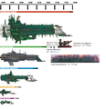 Rough size scale of the Emperor Titan next to the Imperial Navy. The small smudge on the left is the Emperor Titan. All of a sudden, the Titan crew suddenly felt like it ain't the biggest kid on the block.
