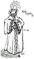 The very first illustration of a mind flayer, in D&D Supplement II: Blackmoor.