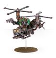 A pewter Deffkopta. Believe it or not, this model actually depicts a Gorkamorka special character named Dregmek Blitzkart, which should give you an idea of just how hilariously old it is. GW, please, just end its misery.