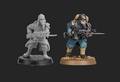 A direct comparison between the two model generations. Generally speaking the FW ones are a little more WW1 feeling but have less guard armor. On top of that the FW Kreigers cost a fucking arm and leg so the GW squad is a cheaper options. We say cheaper, which in this contexts means its only going to cost you a arm now.