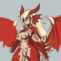 A classic example of the Monstergirl dragon.