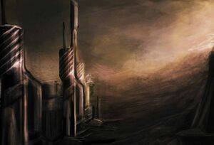 Sci fi landscape speedpaint by incineratedmortality-d48ffqr.jpg