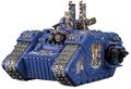 The Land Raider Exelsior. For when you both need to lead and destroy.