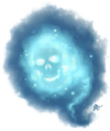 Pathfinder's Will-o-Wisps have skulls.