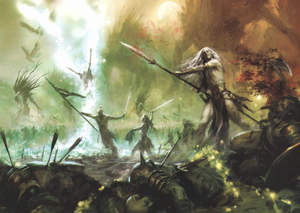 Wood Elves fighting barbarians (1).png